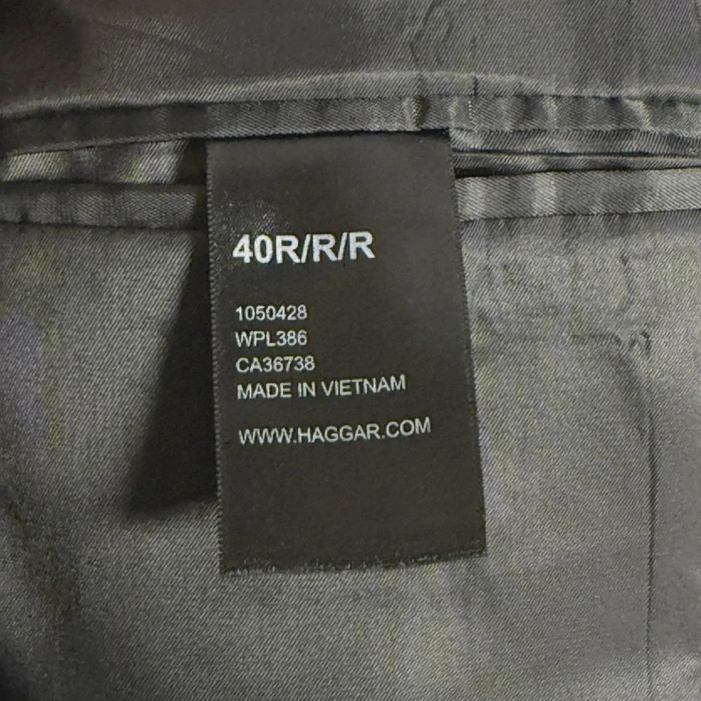 Haggar NEW Mens Premium Tuxedo Jacket 40 Regular Black Tailored Fit Event Formal